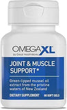 OmegaXL Joint Support Supplement, for Relief - Natural Muscle Support, Green Lipped Mussel Oil, Soft Gel Pills, Drug-Free, 60 Count