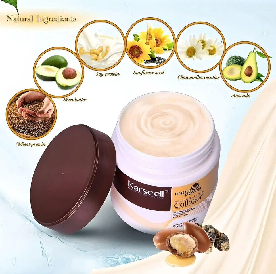 Karseell Hair Repair Mask , Argan Oil Conditioning Collagen Keratin Detox Damage